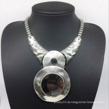 Glroy Trendy attraktive große Glas Stein Legierung Basis Halskette (XJW13785)